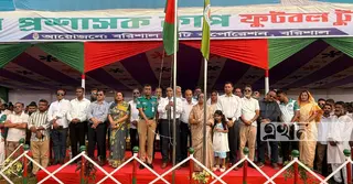 বরিশালে বিসিসি প্রশাসক কাপ ফুটবল টুর্নামেন্ট–২০২৬ শুরু